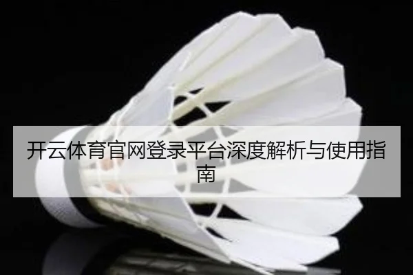 开云体育官网登录平台深度解析与使用指南